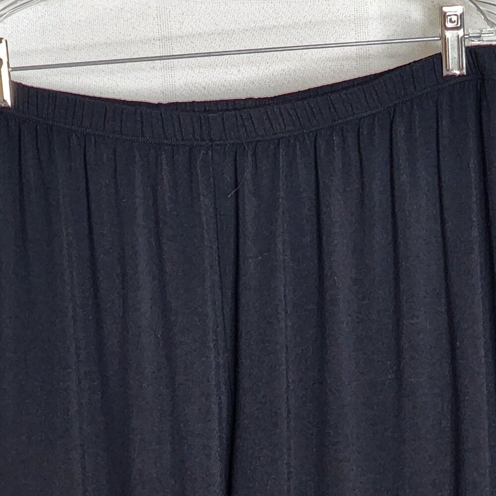 Comfy U.S.A. Black Modal Span Elastic Waist Casual Wide Leg Lounge Pants Size L - Picture 3 of 16